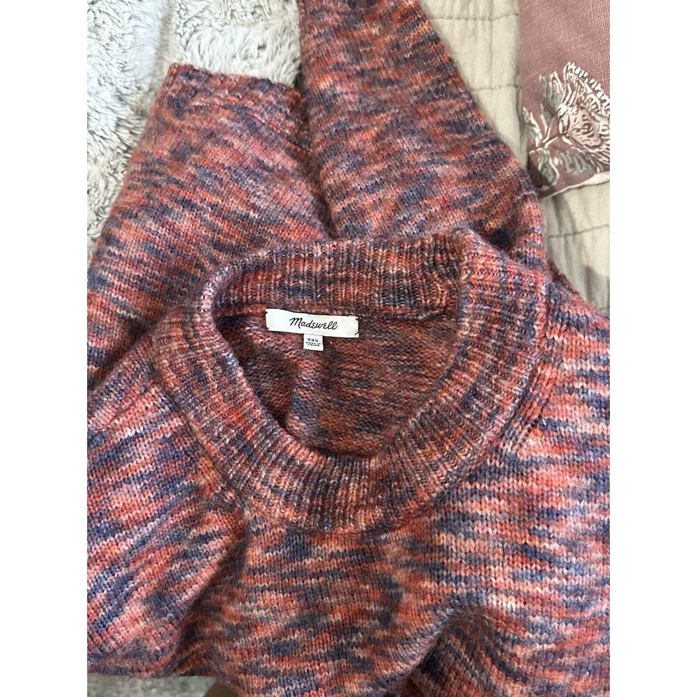 Madewell Space Dye Birchmont Side Button Pullover Sweater XXS - Picture 3 of 11